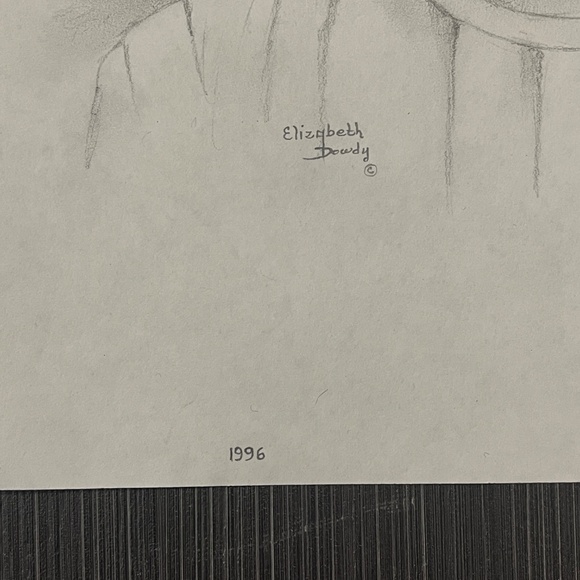 Graphite Pencil Art Drawings 2 Little Girls Photograph Portrait Elizabeth Dowdy - Picture 10 of 10